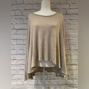 Free People Flowy Beige Top